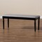 Baxton Studio Giovanni Grey Upholstered and Dark Brown Finished Wood Dining Bench 171-10924 - alternate 3